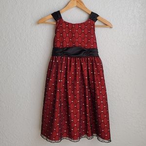 Big Girls Holiday dress. Size 10. Maroon Burgundy
